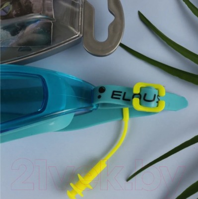 Очки для плавания Elous YG-3600 (зеленый/голубой)