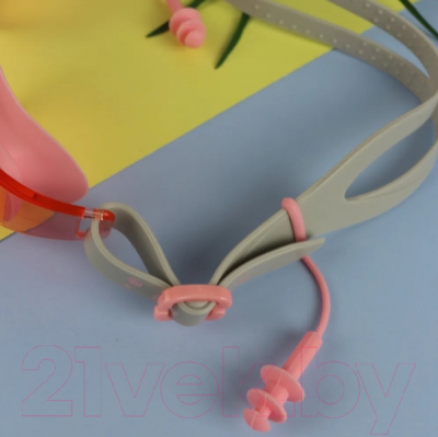 Очки для плавания Elous YG-3600 (розовый/серый)