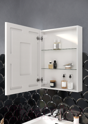 Шкаф с зеркалом для ванной Sancos Cube / CU600