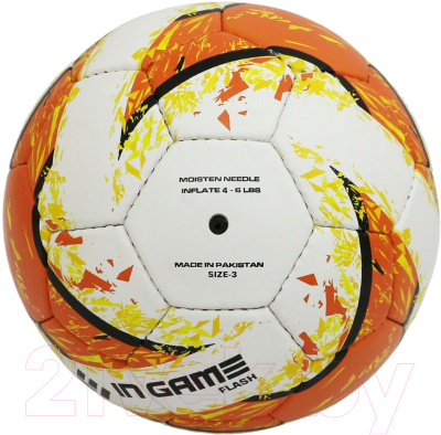 Футбольный мяч Ingame Flash (р.3, белый/оранжевый)