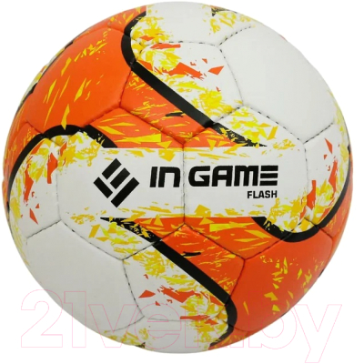 Футбольный мяч Ingame Flash (р.3, белый/оранжевый)