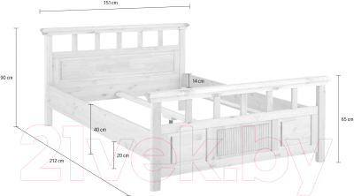 Купить Каркас кровати Dipriz Minsk 140x200 / Д.83024.1  