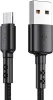 Кабель Vipfan X02 USB-Micro (1.2м, черный) - 