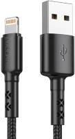 Кабель Vipfan X02 USB-iPhone (1.2м, черный) - 