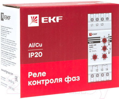 Реле контроля фаз EKF Rkf-8