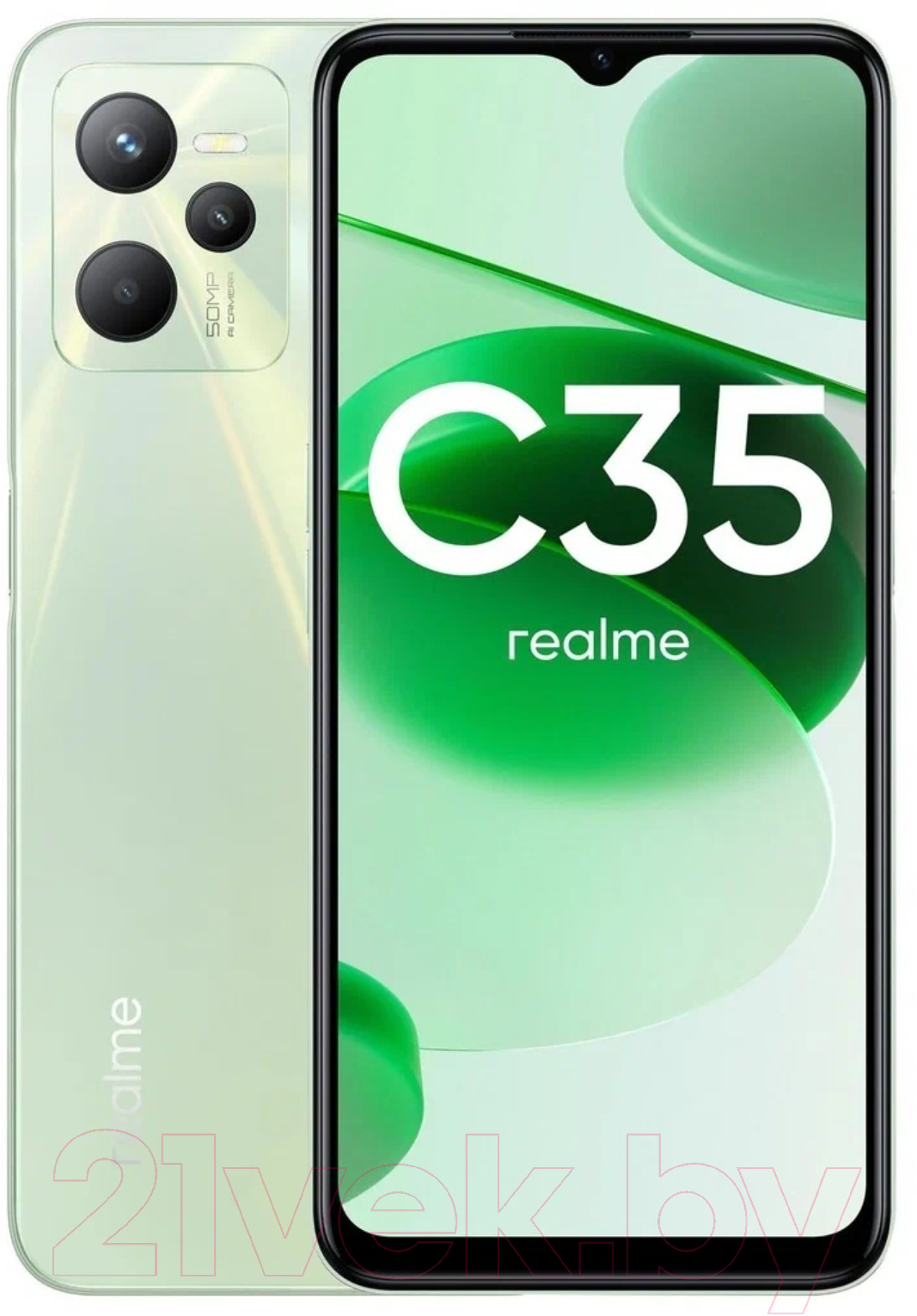 Realme C35 4GB/128GB / RMX3511 (зеленый) Смартфон 2 SIM-карты купить в  Минске, Гомеле, Витебске, Могилеве, Бресте, Гродно