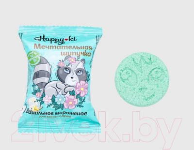 Изображение товара Бомбочка для ванны Лаборатория Катрин Детская Хеппики Мечтательная шипучка (40г)