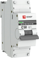Выключатель автоматический EKF PROxima ВА 47-100 1P 50А (C) 10kA / mcb47100-1-50C-pro - 