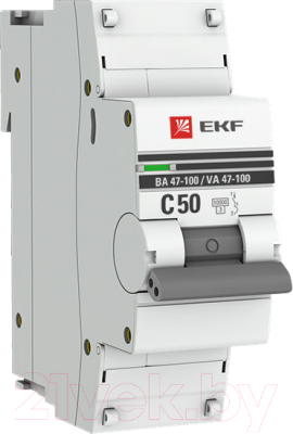 Выключатель автоматический EKF PROxima ВА 47-100 1P 50А (C) 10kA / mcb47100-1-50C-pro