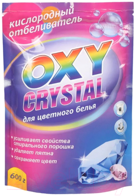 Пятновыводитель GreenFIELD Белизна Oxy Crystal для цветного белья (600г)