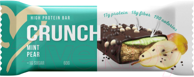BootyBar Crunch Мятная груша (60г) Протеиновый батончик купить в Минске ...
