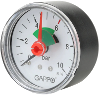 

Манометр сантехнический Gappo, 1/4x10 бар / G1471.10