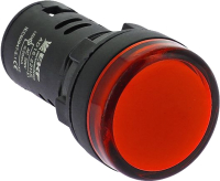 Лампа сигнальная EKF AD16-16HS / ledm-ad16-16-r (красный) - 
