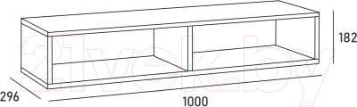 Полка Doma Modul 1000 (белый)