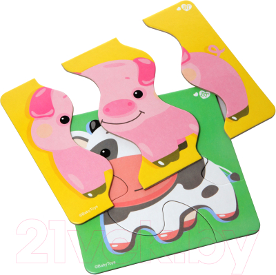 Развивающий игровой набор Baby Toys Тройной зигзаг. Домашние животные / 02500