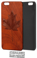 Чехол-накладка Case Wood для iPhone X (сапеле/клен) - 