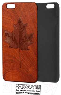 Чехол-накладка Case Wood для iPhone X (сапеле/клен)