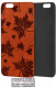 Чехол-накладка Case Wood для iPhone X (сапеле/листья) - 