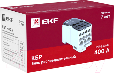Распределительный блок на DIN-рейку EKF PLC-KBR400
