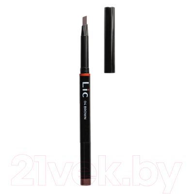 Карандаш для бровей Lic Mechanical Eyebrow Pencil с треугольным грифелем тон 04