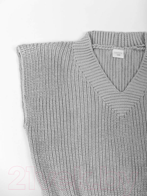 Жилет детский Amarobaby Knit / AB-OD21-KNIT10/11-122 (серый, р. 122)