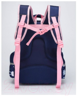 Школьный рюкзак Sun Eight SE-90008 (темно-синий/розовый)