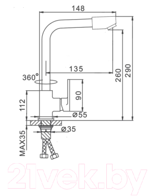 Смеситель Ekko E4323