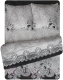 Комплект постельного белья Amore Mio Мако-сатин Setoff Микрофибра 1.5 24230 / 92991 (черный/серый) - 