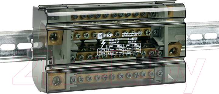 Распределительный блок на DIN-рейку EKF Db-160-4x12