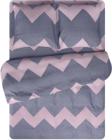 Комплект постельного белья Amore Mio Мако-сатин Modern Микрофибра 2.0 31490 / 92965 (серый/розовый) - 