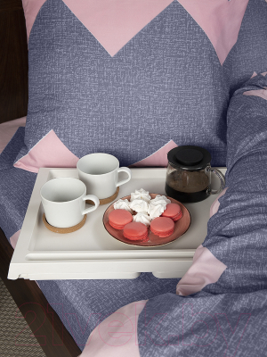 Комплект постельного белья Amore Mio Мако-сатин Modern Микрофибра 2.0 31490 / 92965 (серый/розовый)