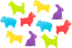 Комплект ковриков для купания Roxy-Kids Animals / RBM-010-CC (10шт) - 