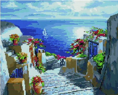 

Набор алмазной вышивки Picasso, Ступеньки к морю (PD4050134)