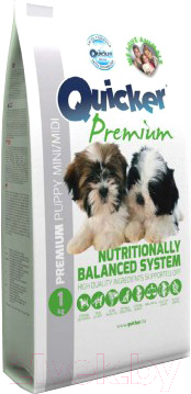 Сухой корм для собак Quicker Premium Puppy mini / midi (1кг)