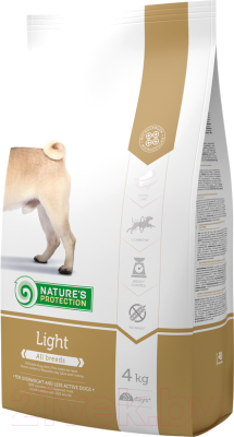 Сухой корм для собак Nature's Protection Adult Light / NPS24329 (4кг)
