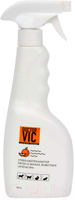 Средство для нейтрализации запахов и удаления пятен Doctor VIC Апельсин (500мл)