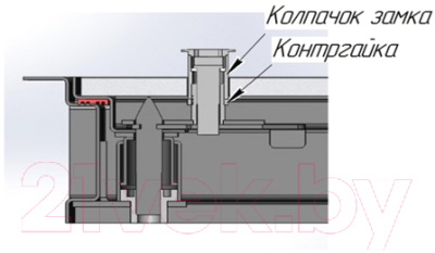 Люк напольный Хаммер Бонд 80x80