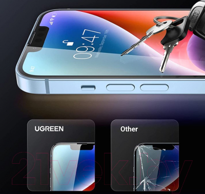 Защитное стекло для телефона Ugreen Для iPhone 13 Pro Max SP195 / 80969 (2шт)