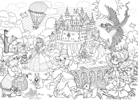 

Раскраска ND Play, Мегараскраска. Сказочная страна / 274990