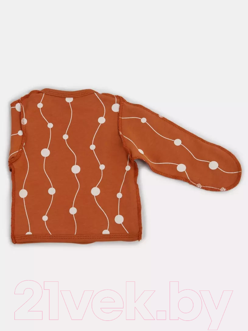 Распашонка Rant Hugs And Kisses / HK_PCB54-62 (Pattern Brown, р.62) — фото 4