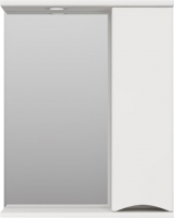 Шкаф с зеркалом для ванной Misty Атлантик 60 / П-Атл-4060-010П - 