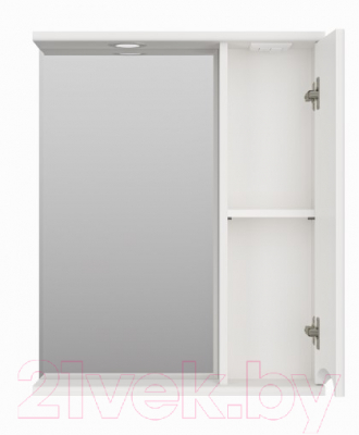 Шкаф с зеркалом для ванной Misty Атлантик 60 / П-Атл-4060-010П