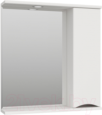 Шкаф с зеркалом для ванной Misty Атлантик 70 / П-Атл-4070-010П