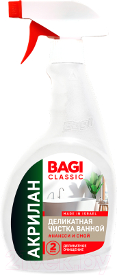 Чистящее средство для ванной комнаты Bagi Classic Акрилан Деликатная чистка (400мл)