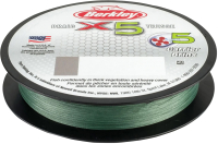 Леска плетеная Berkley Fishing X5 0.1мм 150м 9кг / 1486712 (темно-зеленый) - 