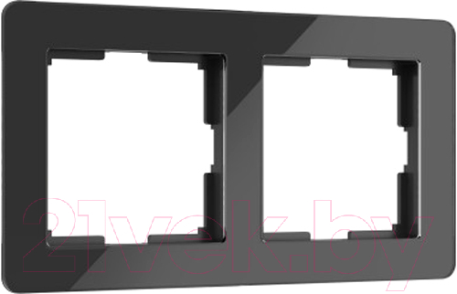 Рамка для выключателей и розеток Werkel Acrylic W0022708 (черный)