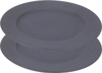 Набор тарелок Liberty Jones Soft Ripples / LJ-SS-PL27-GR (2шт, серый) - 
