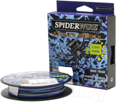 Леска плетеная Berkley Fishing SpiderWire8 0.09мм / 1515715 (белый/голубой/черный)
