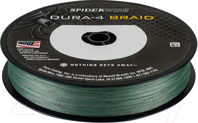 Леска плетеная Berkley Fishing SpiderWire DURA4 0.10мм 150м 9.1кг / 1450377 (темно-зеленый)