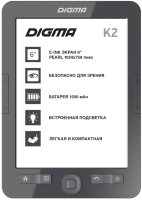 Электронная книга Digma K2 (темно-серый) - 